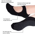 thumbnail image 5 of Black Non Slip Sock Bundle, 2 Styles, One Size, Pilates Strap Socks, Yoga Socks Nonslip, Gym Unit Apparel, 5 of 7