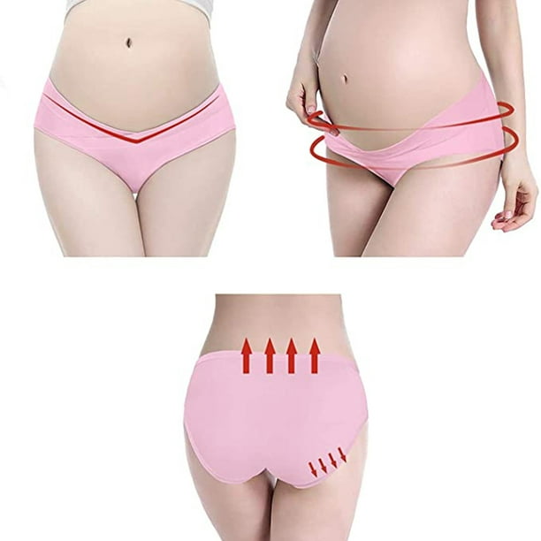 C Section Panty Recovery Underwear Middle Waist 2 Layers Hook And Eye  Breathable Postpartum Underwear For Maternity Women