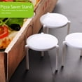 thumbnail image 6 of WSTEER 100pcs Stand White Plastic Tripod Stack for Restaurant Container, 6 of 6