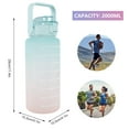 thumbnail image 2 of POINTERTECK 2L Water Bottle with Straw Water Storage Container BPA-free Drinking Bottle Water Jug Measured Water Bottle Recyclable Bottle for Gym Outdoor Sports with Inspirational Time Ma, 2 of 6