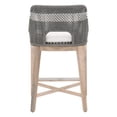 thumbnail image 2 of Pemberly Row Contemporary 26" Dove Rope Outdoor Counter Stool in Gray, 2 of 10