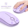 thumbnail image 3 of FL Wireless Mouse - 2.4G Slim Portable Computer Mouse with Nano Receiver, Less Noise Mobile Optical Mice for Notebook, PC, Laptop, Desktop, 3 of 6