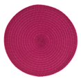 thumbnail image 1 of Saro Lifestyle 2803.FU15R Ensemble de 4 Napperons Ronds à Pompons 15 Pouces, Fuchsia, 1 of 1