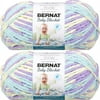 Spinrite Bernat Baby Blanket Big Ball Yarn - Easter Egg, 1 Pack of 2 Piece