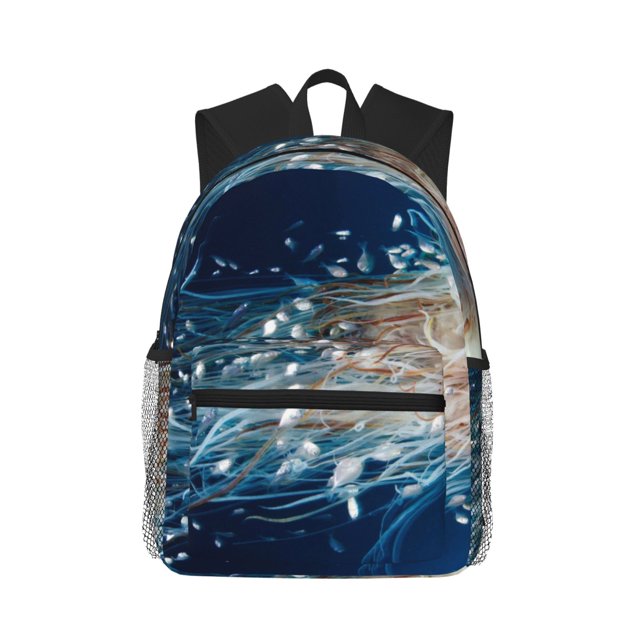 Balery White Jellyfish Dansing in the Ocean Mochila para Mujeres y Hombres, Mochila Ligera Casual para Viajes, Mochila Clásica Básica para la Universidad