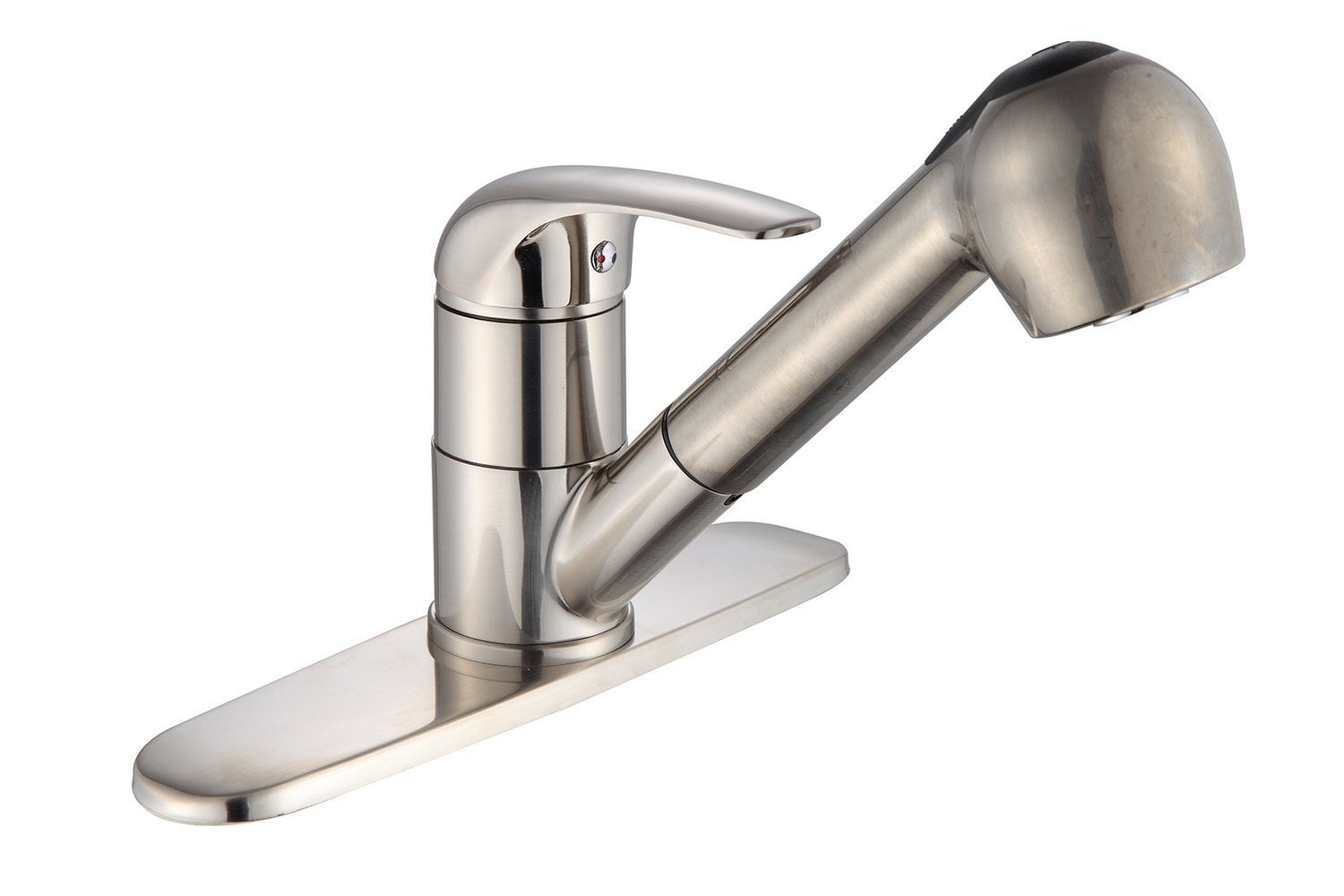 chrome kitchen sink faucet with pull out sprayer