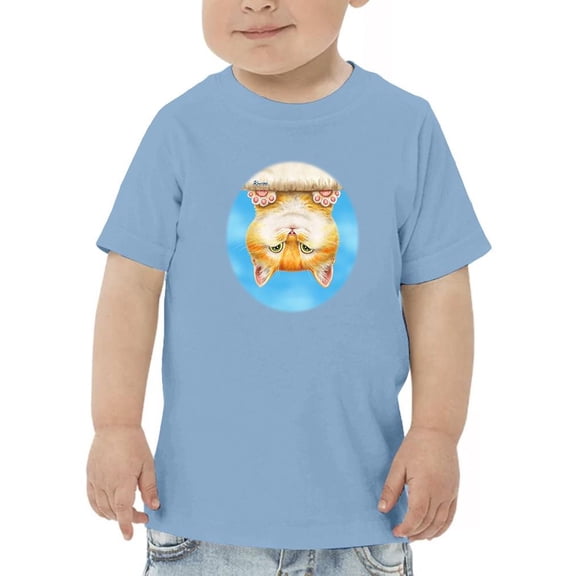 Upside Down Cat T-Shirt Toddler -Kayomi Harai Designs, 3 Toddler