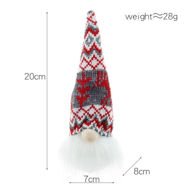 Adorno de Navidad con colgante de gnomos sin rostro con luz LED (raya gris D) Ndcxsfigh Para estrenar