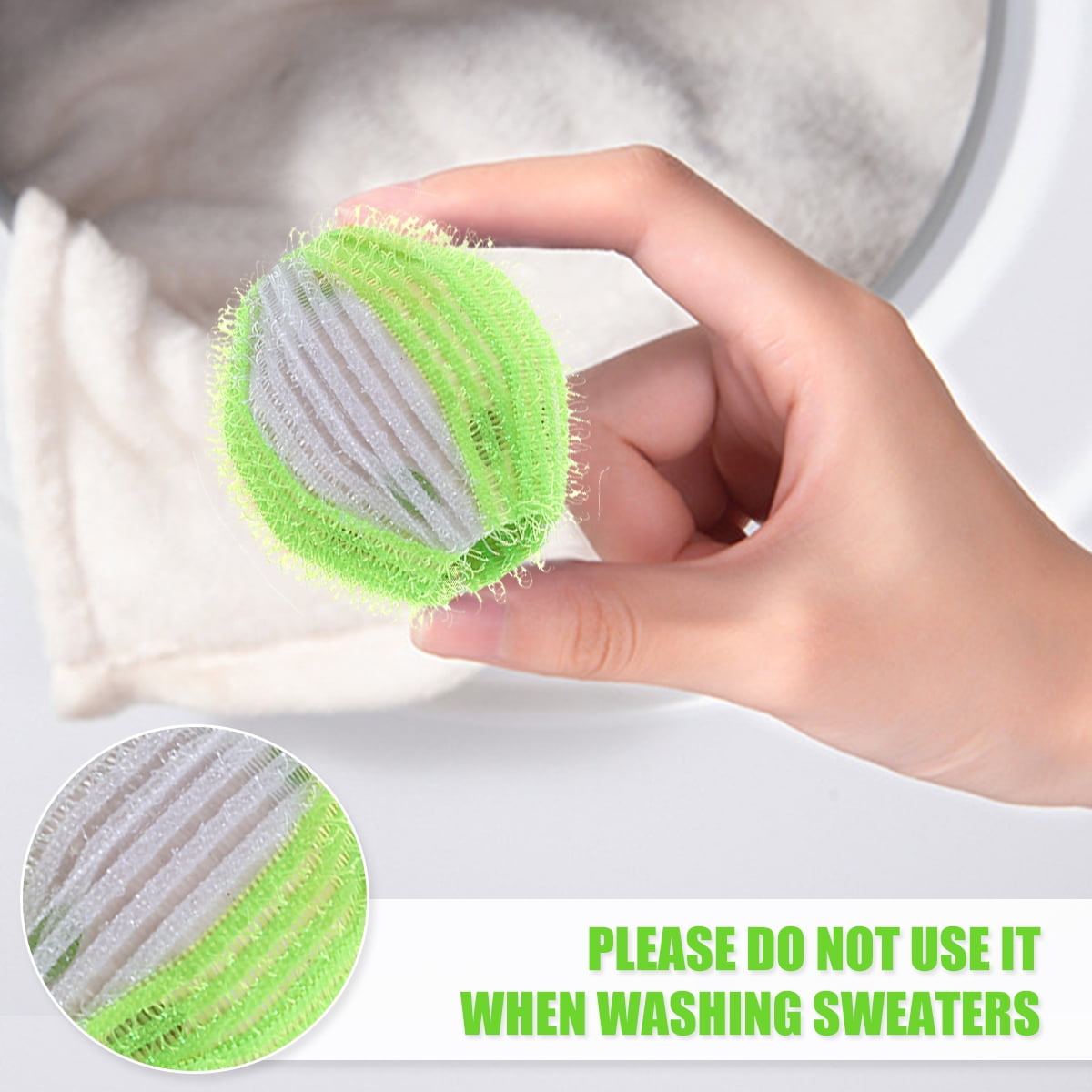 Everso 12Pcs Pet Hair Remover Laundry Washing Balls Lint Remover Balls