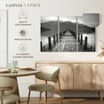 thumbnail image 5 of Elephant Stock Lake Pier I Wall Art - Horizontal Multi Panel Canvas - Living Room Wall Decor - Nautical Multi Panel - Black And Gray Decor By Photoinc Studio - 57" x 36", 5 of 8