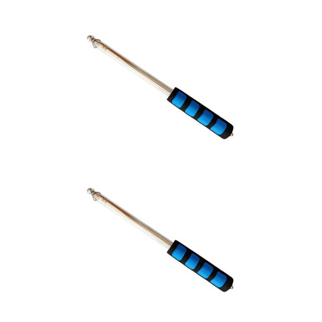 Toystoory Guía Asta de bandera Acero inoxidable Puntero didáctico Guías turísticos 2m Azul 2piezas Azul 2m