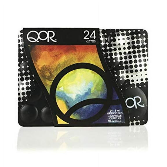 QoR Modern Watercolors - Set of 24, Assorted Colors, 5 ml Tubes