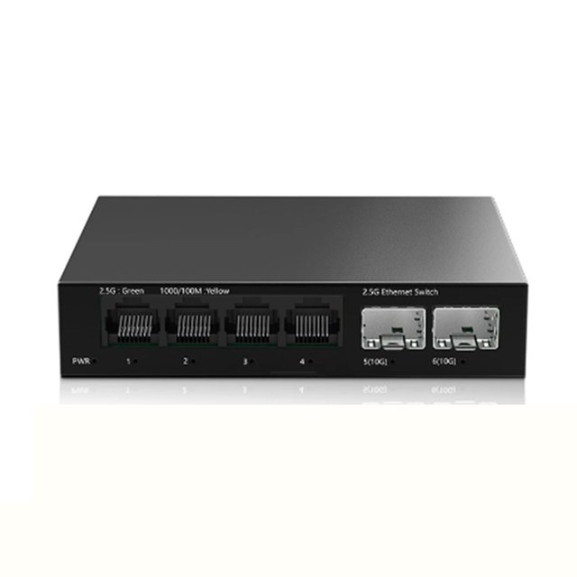 Conmutador de 2,5 Gb, 4 Puertos, G, Red No Administrado con 2 Ranura + 10 GbE, Configuración del Hogar, Ethernet, Enchufe UE
