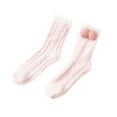 thumbnail image 3 of Dyfzdhu Women Thicken Warm Cute Sleeping Home Floor Plush Furry Socks, 3 of 3