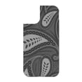 thumbnail image 3 of DistinctInk Custom SKIN / DECAL compatible with OtterBox Defender for iPhone 11 (6.1" Screen) - Big Grey Black Paisley, 3 of 5
