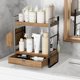 thumbnail image 4 of Organizador de baño Aollewoiti de madera de 2 niveles con cajón, 4 of 7