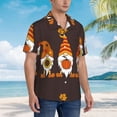 thumbnail image 3 of Balery Fall Gnomes Camisas hawaianas de manga corta para hombre, camisas playeras de corte holgado, camisas de vacaciones con botones,X-Large, 3 of 7