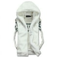 thumbnail image 4 of Chaleco de felpa juvenil para hombre, chaqueta holgada de talla grande con capucha, sin mangas y hombros descubiertos, de piel sintética, para parejas, invierno, 4 of 6