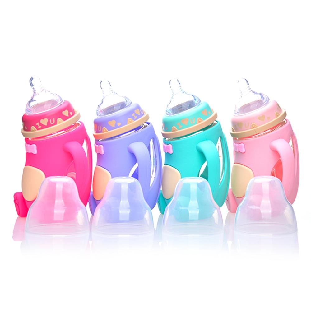 Baby Glass Bottle, best babyshower gift, Feeding Bottle Drinking Cups 240ml, best baby bottle, best glass bottles