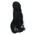thumbnail image 1 of Peluca Larga De Muñeca, Tela De Malla, Circunferencia De La Cabeza De 21 A 24 Cm, Pelo De Muñeca Suave Recortable Hermoso Para Regalo De Niños ANGGREK Negro, 1 of 8