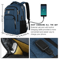 thumbnail image 3 of UKEIN Blue Laptop Backpack Computer Business Backpack for Adult Water Resistant Anti-Theft Laptop Backpack for Men, 3 of 8