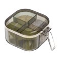 thumbnail image 5 of Transparent Seasoning Box - Four Grids - Good Sealing - Dustproof Handle - Storage - Thick Material - Sugar Salt Seasoning Case - Kitchen Supplies, 5 of 8