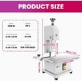 thumbnail image 2 of 1500W Commercial Bandsaw Machine Commercial Electric Meat Bandsaw for Butchering, 0.04-3.9 Inch Cutting Thickness, Electric Meat Bone Saw Machine for Cutting Rib, Frozen Meat, 2 of 8