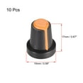 thumbnail image 2 of 10 Piezas de Perilla de Eje de 6 mm para Pedal de Efecto de Altavoz, Perilla de Potenciómetro Naranja, 2 of 3