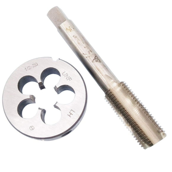 HSS 1/2-20 UNF Tap and 1/2-20 UNF Die Left Hand