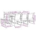 thumbnail image 4 of vidaXL 11 Piece Garden Dining Set Black Textilene, 4 of 5