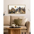 thumbnail image 5 of SHENIFY Landscape Mountain Wall Art Set White Winter Sunrise Pine Tree Forest Nature Scenry Wilderness Farmhouse Rustic Modern Art Decorative for Living Room Bedroom 8x16in Natural Framed, 5 of 5