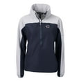 thumbnail image 2 of Women's Cutter & Buck Navy/Gray Cincinnati Reds Charter Eco Recycled Anorak Jacket, 2 of 3