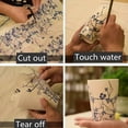 thumbnail image 3 of Black Flower Ceramics Decals Transfer Paper Underglazed-Pottery Clay Underglaze Decal Paper-DIY Ceramic Coloring Transfer Paper-DIY Stickers-Decals For Pottery Overglaze, 3 of 4