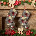 thumbnail image 6 of Lsque Maple colorful Pattern 18 Inch Christmas Stockings, Festive Holiday Stocking for Christmas Decorations Holiday Decor, 6 of 8