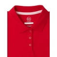 thumbnail image 3 of Wonder Nation Girls Polo Shirt with Short Sleeves, Sizes XS-XXL, 3 of 4