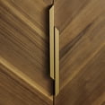 thumbnail image 2 of Art Leon 2-Door Console Cabinet Rustic Kitchen Table Wood Frame Sideboard, Brown, 2 of 6