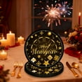 thumbnail image 4 of Uxgjfwu Black Gold Happy New Year Tableware Set, Disposable 7 and 9 Inch Paper Plates with Cups and Napkins, Themed Party Supplies for 2026 Celebration, Festive Gathering, 4 of 6