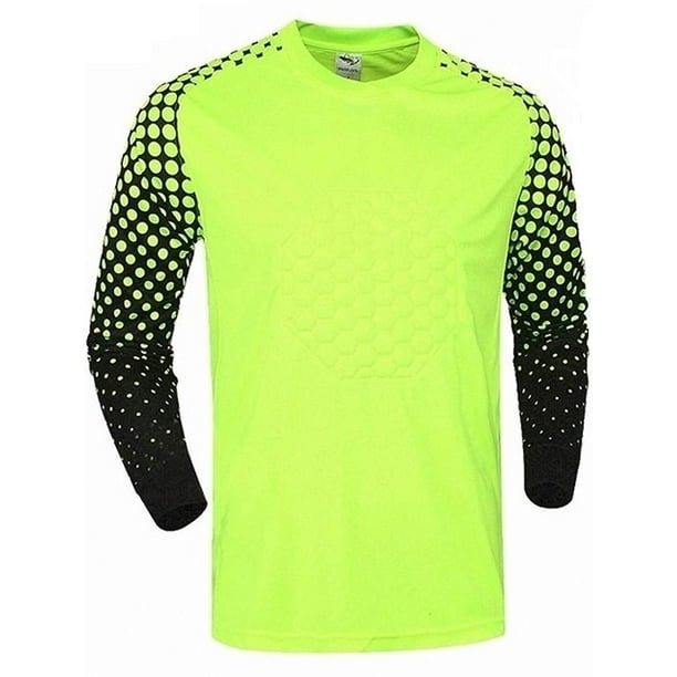 Soccer Goalie Shirt Lightweight Fabric Padded Chest and Elbows (X Large