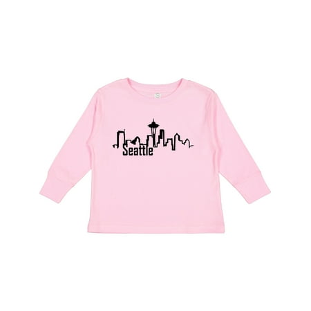 

Inktastic Seattle Skyline Gift Toddler Boy or Toddler Girl Long Sleeve T-Shirt