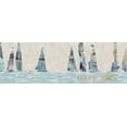 thumbnail image 2 of Meneely, Dan 32x13 Gold Ornate Wood Framed with Double Matting Museum Art Print Titled - Sailing Inspiration II, 2 of 4