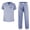 Light Purple, variant on KM01L - Kolossus Men's Poly Cotton Medical Scrubs Set