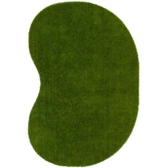 Joy Carpets  6 x 9 ft. GreenSpace Jellybean Area Rug Green