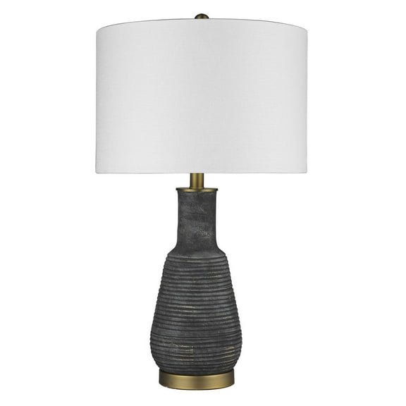 Trend Home 1-Light Polished Nickel Table Lamp