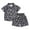 Grey, variant on WOYY Toddler Boys Hawaii Outfits Summer Beach Button Down Shirt Shorts Set, Sizes 2-3T