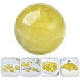 thumbnail image 2 of Gymnture Clear Yellow Crystal Globe 3D Glass Sphere for Home Decor & Feng Shui (2-2.5cm), 2 of 11