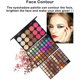 thumbnail image 4 of Vogacara 123 Sombra de ojos mate Maquillaje pigmentado Elegante paleta de pigmentos de mano Cosméticos Set Blush Highlighter Glitter Blush Pinceles de maquillaje y herramientas, 4 of 6