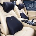 thumbnail image 4 of Almohada para el cuello y el reposacabezas del coche, almohada de algodón con memoria para la cintura y el reposacabezas del coche, almohada con memoria para el coche, 4 of 5