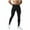 Black, variant on Lovskoo Compression Pants for Men Running Tights Solid Fleece Sports Quick Dry Yoga Fitness Fleece Warm Compression Running Leggings Pants Navy