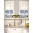 thumbnail image 5 of Blue Coastal Starfish 2 Panel Kitchen Curtains for Small Windows, Beach Nautical Shell Eucalyptus Summer Bathroom Tier Curtain, Short Window Treatment for Bedroom/Living Room 55"x24", 5 of 6