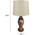 thumbnail image 5 of Royal Designs, Inc. Mini Natural Stone Alabaster Lamp, Round Base with Drum Shade, LAL-5005CR-641UT-BG, Crackle, 5 of 9